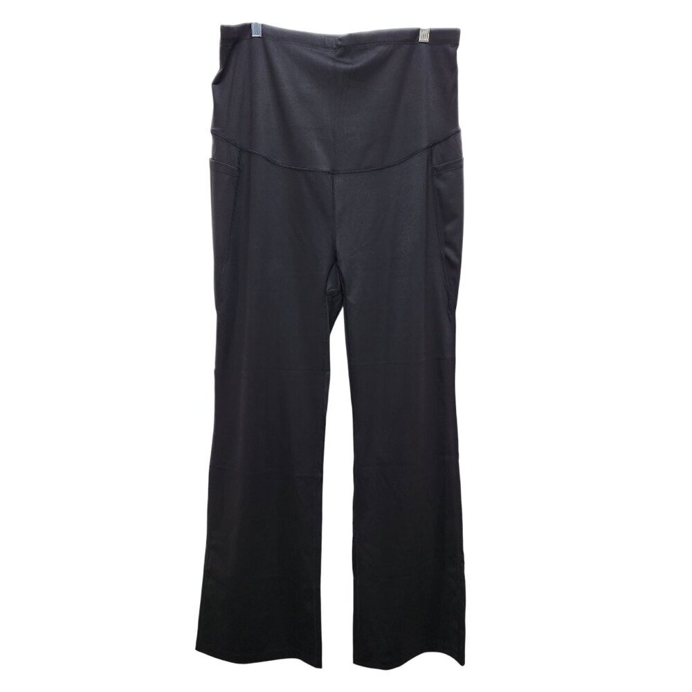 Urbest Womens  Black Flared pregnancy maternity Leggings Pants Size XL